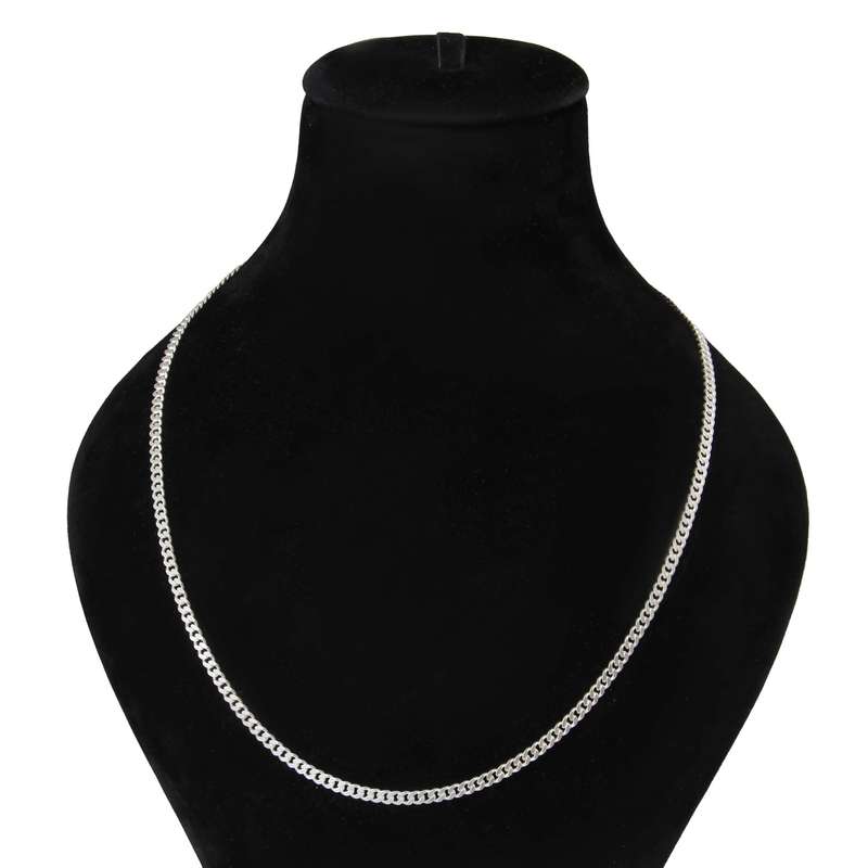 زنجیر نقره مردانه بازرگانی میلادی کد ZR_077