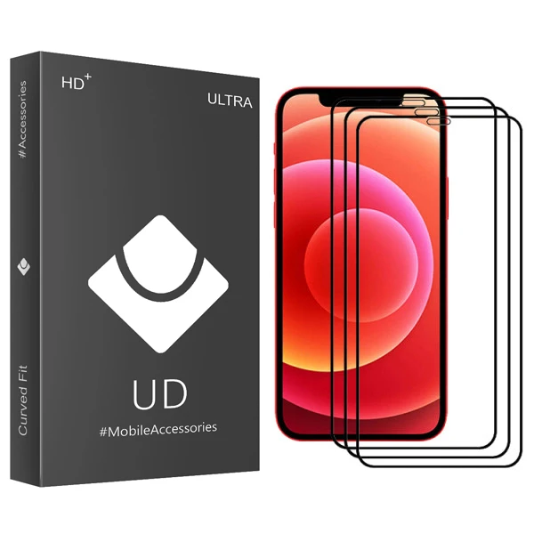 محافظ صفحه نمایش یو دی مدل ULTRA مناسب برای گوشی موبایل اپل Iphone 12 بسته سه عددی
