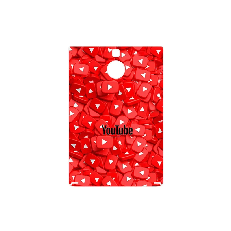 برچسب پوششی ماهوت مدل Youtube مناسب برای گوشی موبایل بلک بری Passport Silver Edition