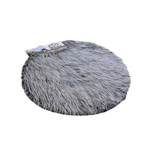 پادری مدل خز طرح گرد کد 468 سایز 76x76 سانتی متر