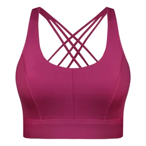 نیم تنه ورزشی زنانه ماییلدا مدل اسپورت پد ثابت پشت ضربدری کد 4848