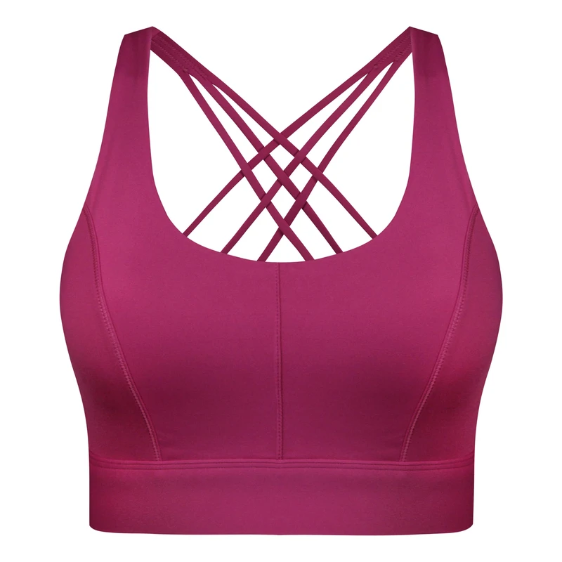 نیم تنه ورزشی زنانه ماییلدا مدل اسپورت پد ثابت پشت ضربدری کد 4848