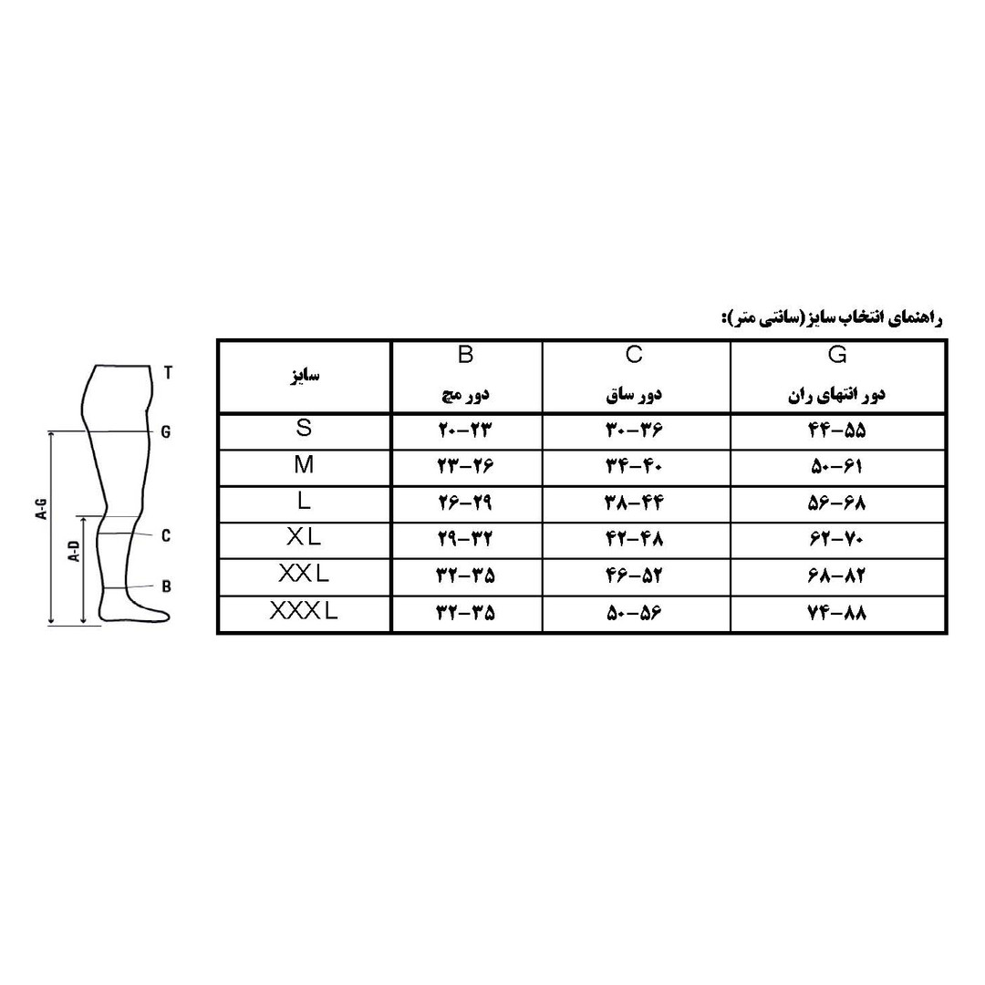 جوراب واریس آی ام مدل AG کلاس 3