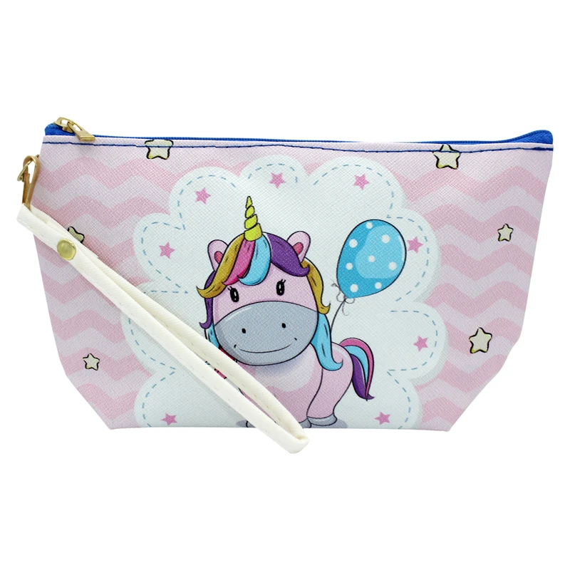 کیف لوازم آرایش زنانه طرح یونیکورن کد IDM 238