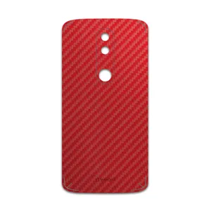 MAHOOT Red-Fiber Cover Sticker for motorola Moto X Force
