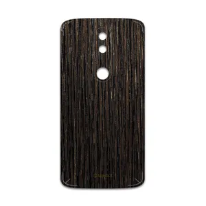 MAHOOT Dark-Gold-Stripes-Wood Cover Sticker for motorola Moto X Force