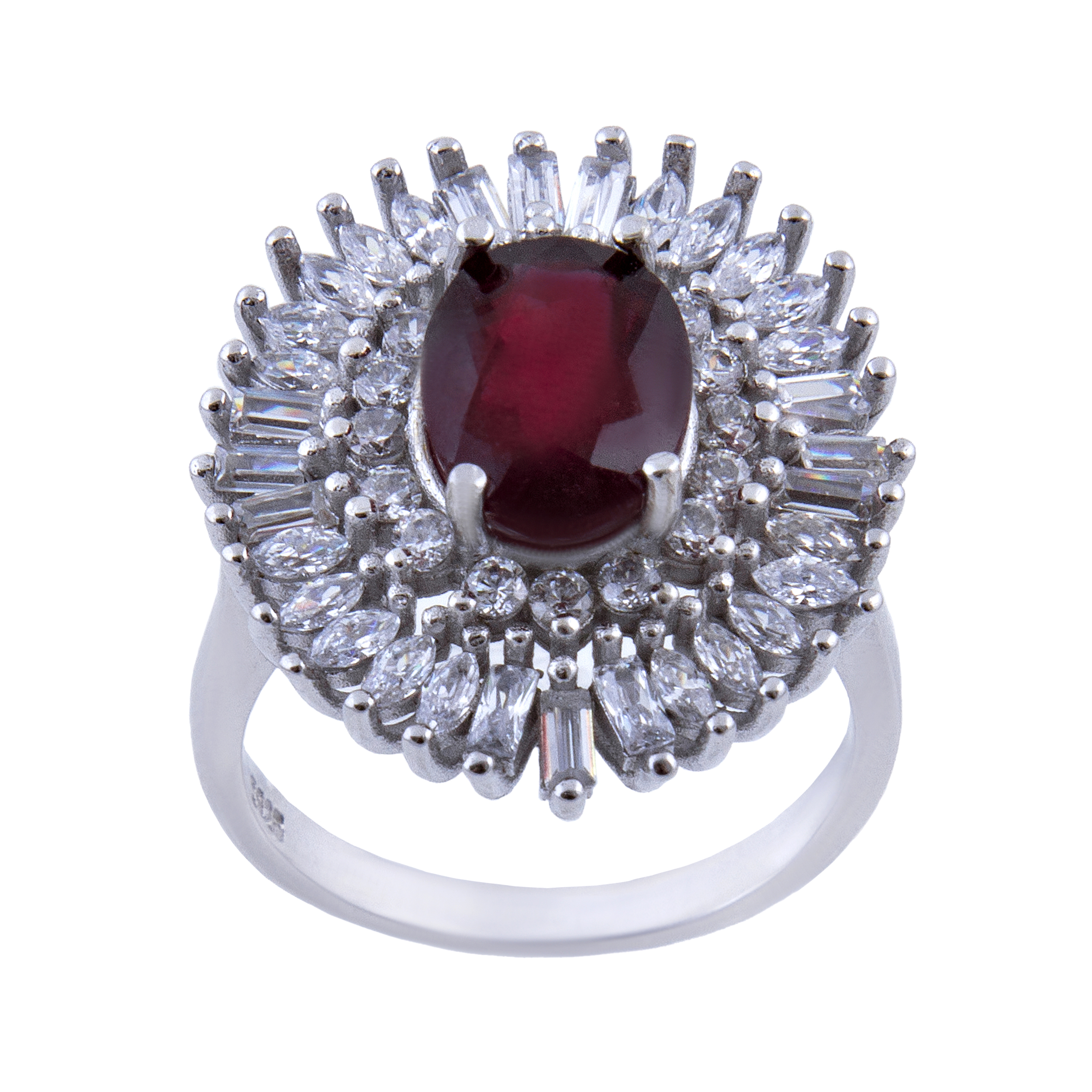 انگشتر نقره زنانه بازرگانی میلادی کد AWR-163