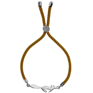 دستبند نقره زنانه گالری دونه برف طرح روباه