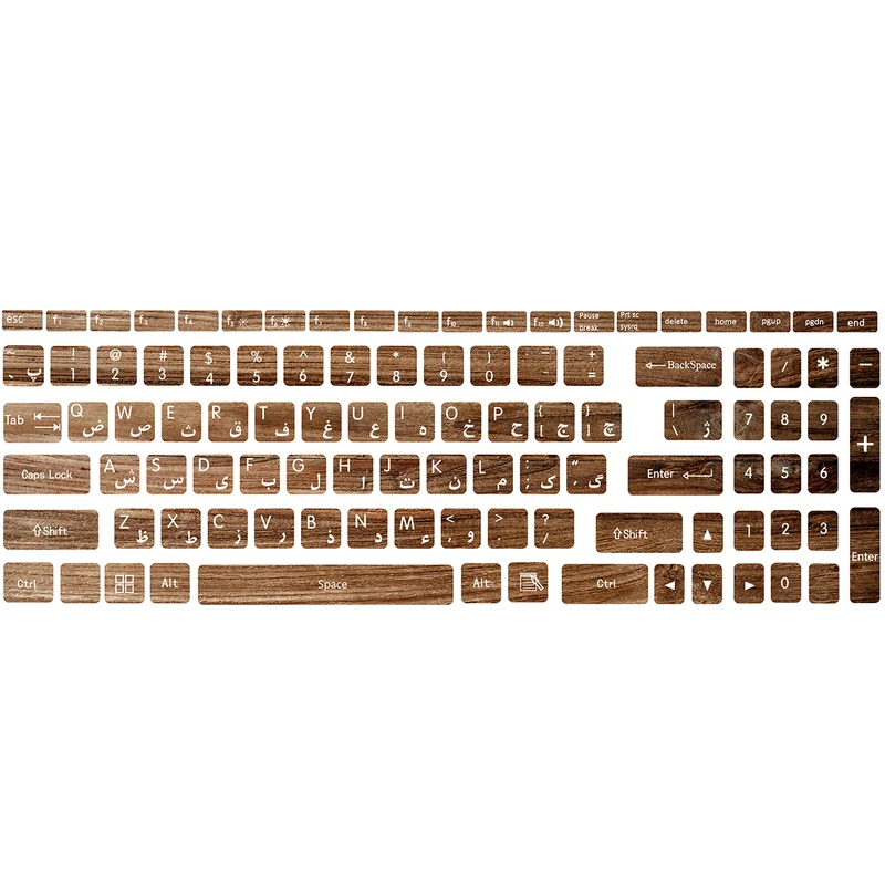  برچسب حروف فارسی کیبورد کد C-01