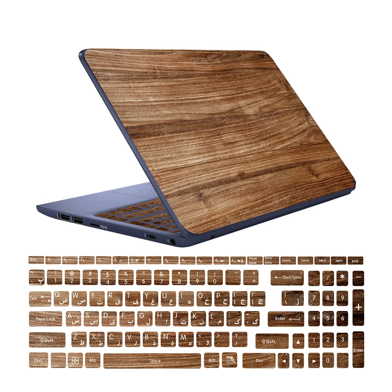  استیکر لپ تاپ کد C-01 به همراه برچسب حروف فارسی کیبورد