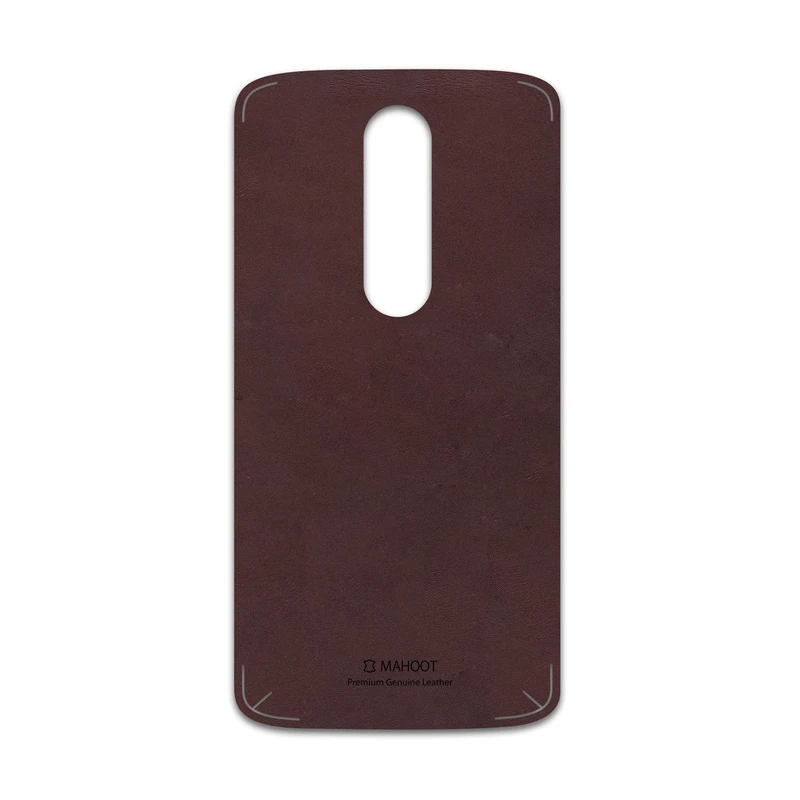 برچسب پوششی ماهوت مدل Matte-Dark-Brown-Leather مناسب برای گوشی موبایل موتورولا Moto X Force