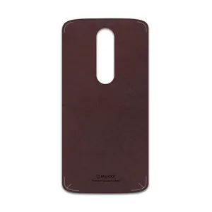 MAHOOT Matte-Dark-Brown-Leather Cover Sticker for motorola Moto X Force