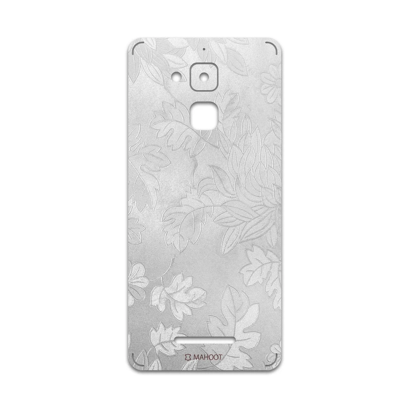 برچسب پوششی ماهوت مدل Silver-Wildflower مناسب برای گوشی موبایل ایسوس Zenfone 3 Max ZC520TL