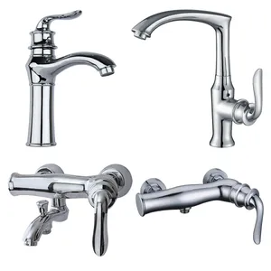 ست شیرآلات کرومات مدل پاریس کد P01