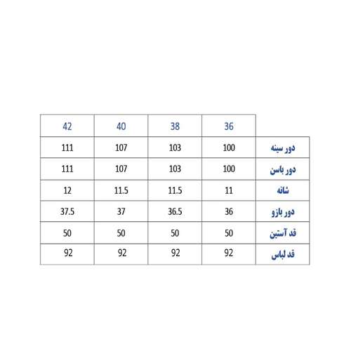 مانتو زنانه آیتک مدل i9833