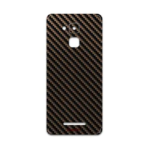 MAHOOT Glossy-Brown-Fiber Cover Sticker for ASUS Zenfone 3 Max ZC520TL