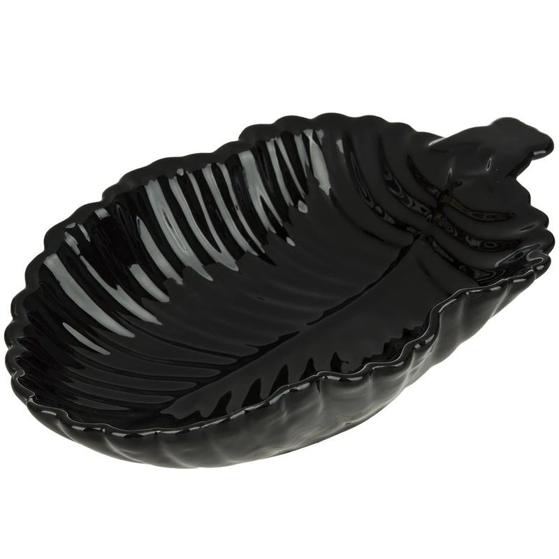 کاسه سرو مدل Black Leaf