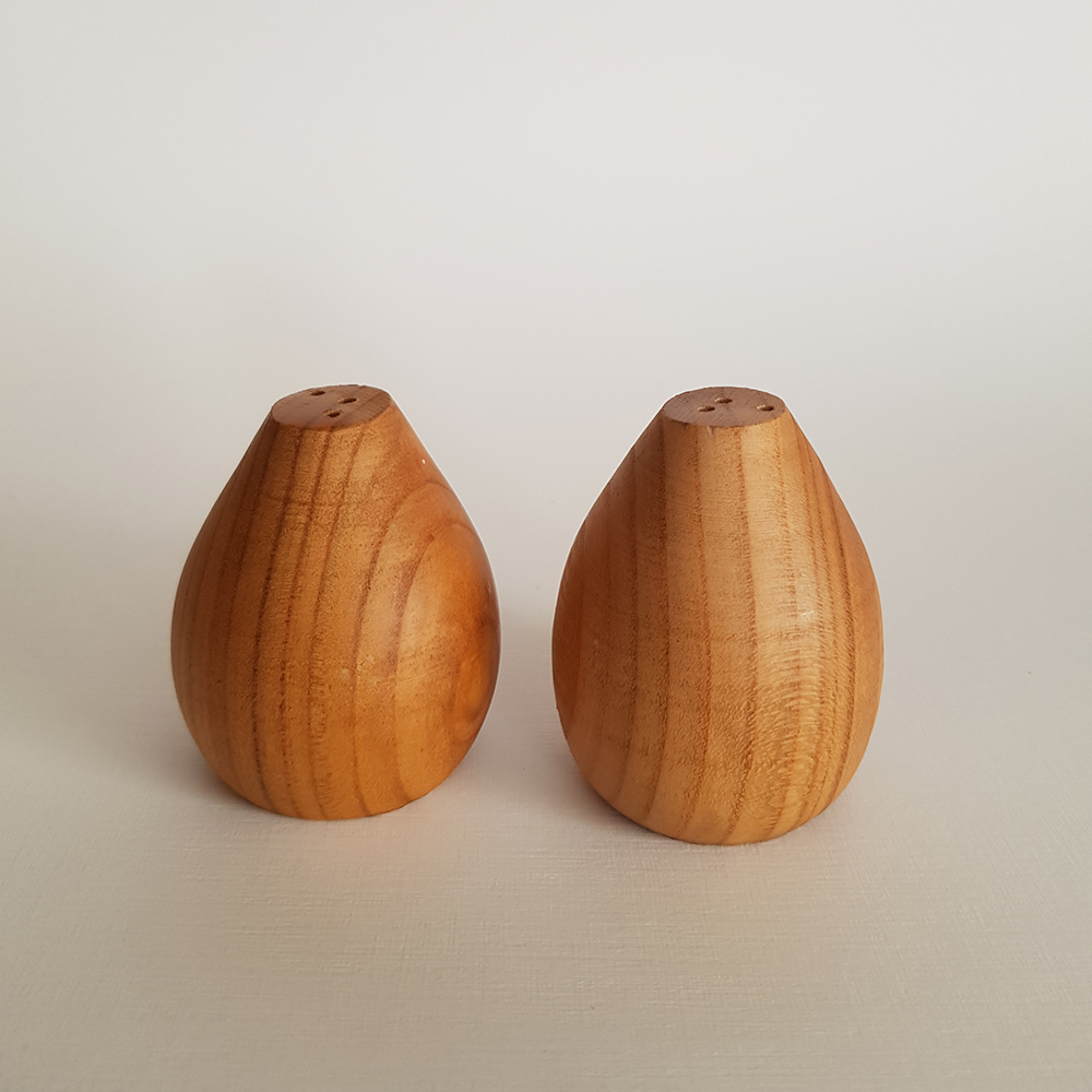 نمکدان چوبی مدل B-001 بسته 2 عددی