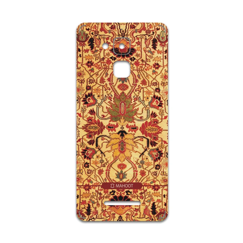 برچسب پوششی ماهوت مدل Persian-Carpet-Yellow مناسب برای گوشی موبایل ایسوس Zenfone 3 Max ZC520TL