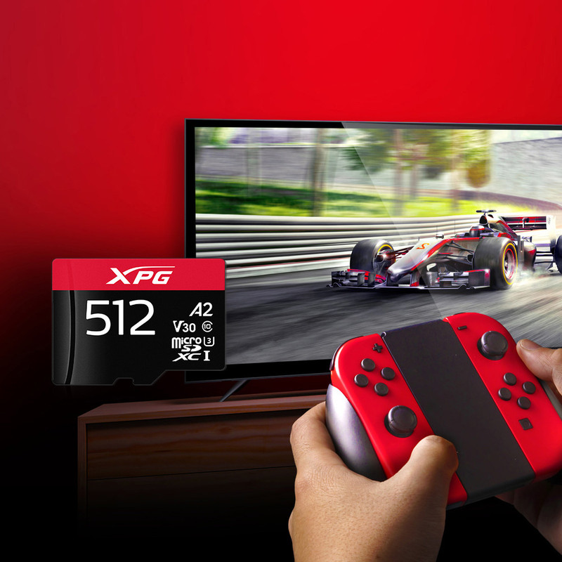 کارت حافظه‌ microSDXC ای دیتا ایکس پی جی مدل INSTANT GAME-IFICATION کلاس 10 استاندارد UHS-I U3 سرعت 100MBps ظرفیت 512 گیگابایت