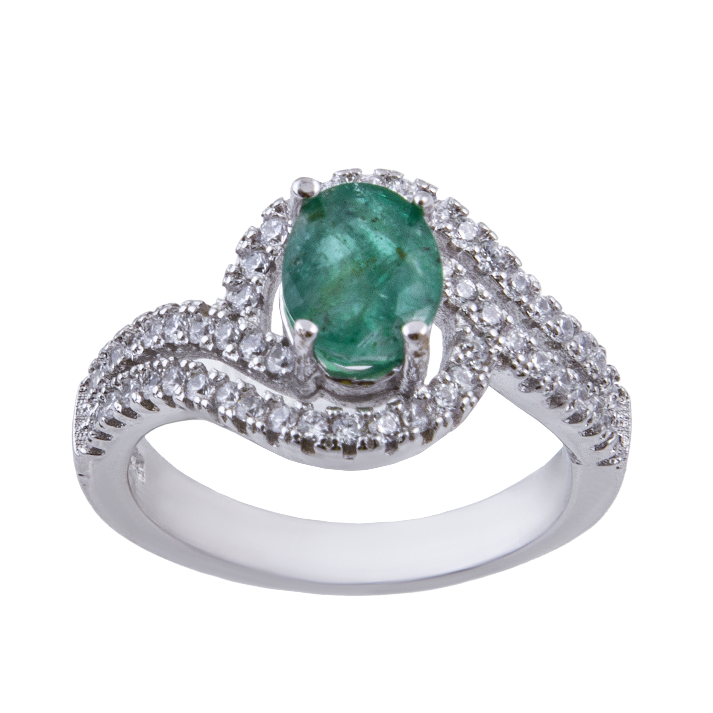 انگشتر نقره زنانه بازرگانی میلادی کد AWR-169