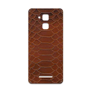 MAHOOT Brown-Snake-Leather Cover Sticker for ASUS Zenfone 3 Max ZC520TL