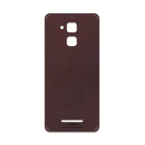 MAHOOT Matte-Dark-Brown-Leather Cover Sticker for ASUS Zenfone 3 Max ZC520TL