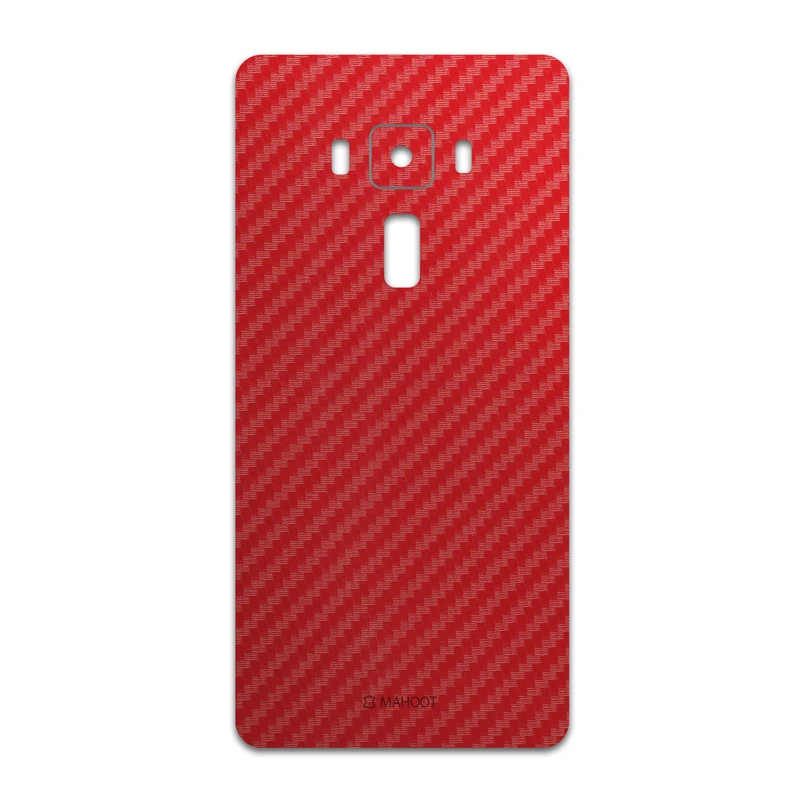 برچسب پوششی ماهوت مدل Red-Fiber مناسب برای گوشی موبایل ایسوس Zenfone 3 Deluxe ZS570KL
