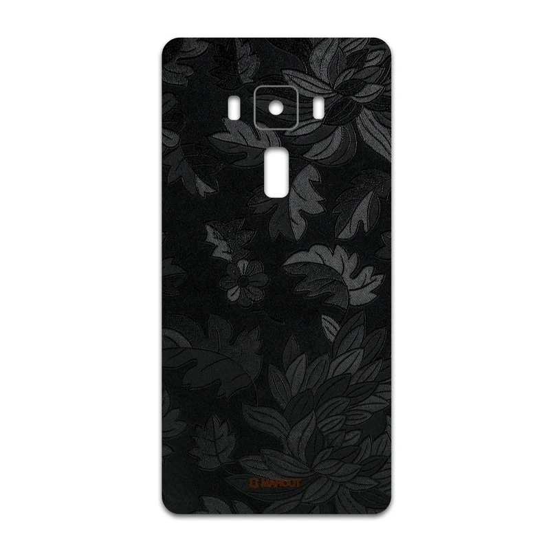 برچسب پوششی ماهوت مدل Black-Wildflower مناسب برای گوشی موبایل ایسوس Zenfone 3 Deluxe ZS570KL