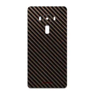 MAHOOT Glossy-Brown-Fiber Cover Sticker for ASUS Zenfone 3 Deluxe ZS570KL
