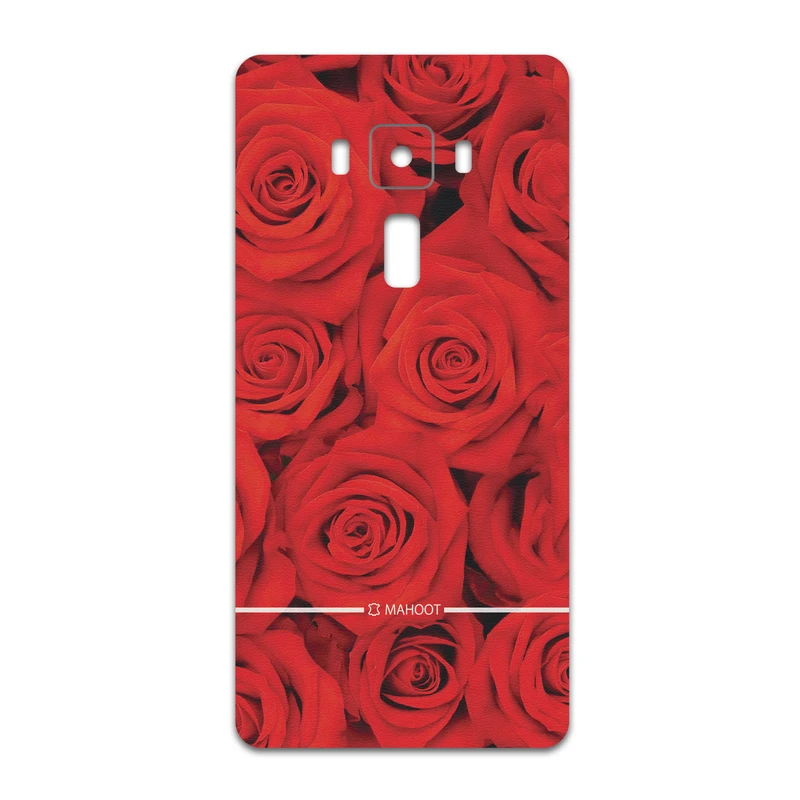 برچسب پوششی ماهوت مدل Red-Flower مناسب برای گوشی موبایل ایسوس Zenfone 3 Deluxe ZS570KL