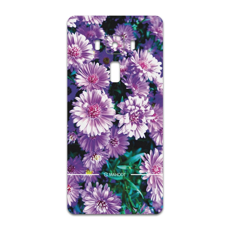 برچسب پوششی ماهوت مدل Purple-Flower مناسب برای گوشی موبایل ایسوس Zenfone 3 Deluxe ZS570KL