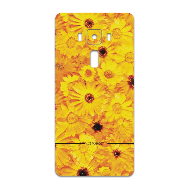 برچسب پوششی ماهوت مدل Yellow-Flower مناسب برای گوشی موبایل ایسوس Zenfone 3 Deluxe ZS570KL