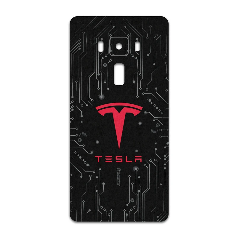 برچسب پوششی ماهوت مدل TESLA-Motors مناسب برای گوشی موبایل ایسوس Zenfone 3 Deluxe ZS570KL