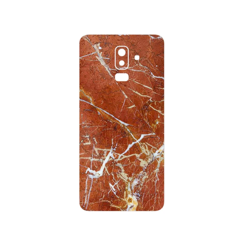 برچسب پوششی ماهوت مدل Red Marble مناسب برای گوشی موبایل سامسونگ Galaxy J8