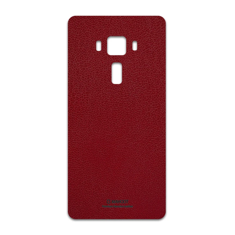 برچسب پوششی ماهوت مدل Red-Leather مناسب برای گوشی موبایل ایسوس Zenfone 3 Deluxe ZS570KL