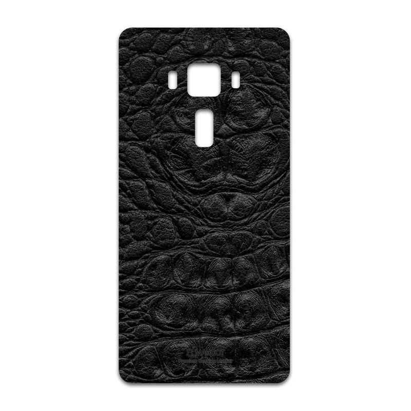 برچسب پوششی ماهوت مدل Black-Crocodile-Leather مناسب برای گوشی موبایل ایسوس Zenfone 3 Deluxe ZS570KL