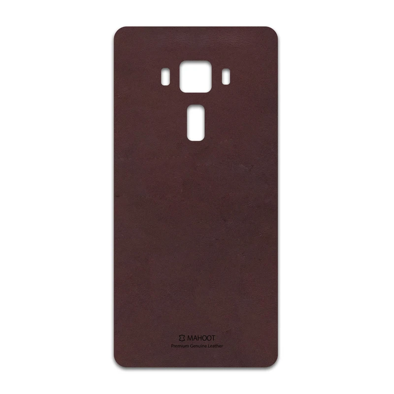 برچسب پوششی ماهوت مدل Matte-Dark-Brown-Leather مناسب برای گوشی موبایل ایسوس Zenfone 3 Deluxe ZS570KL