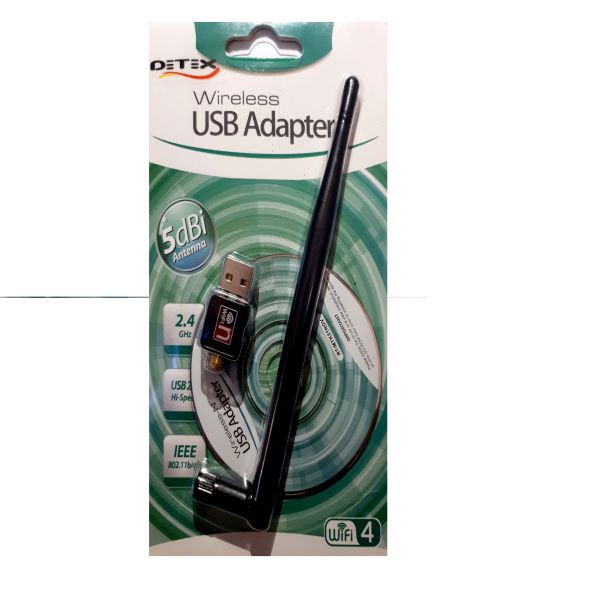 کارت شبکه USB و بی سیم دتوکس مدل 5DBI