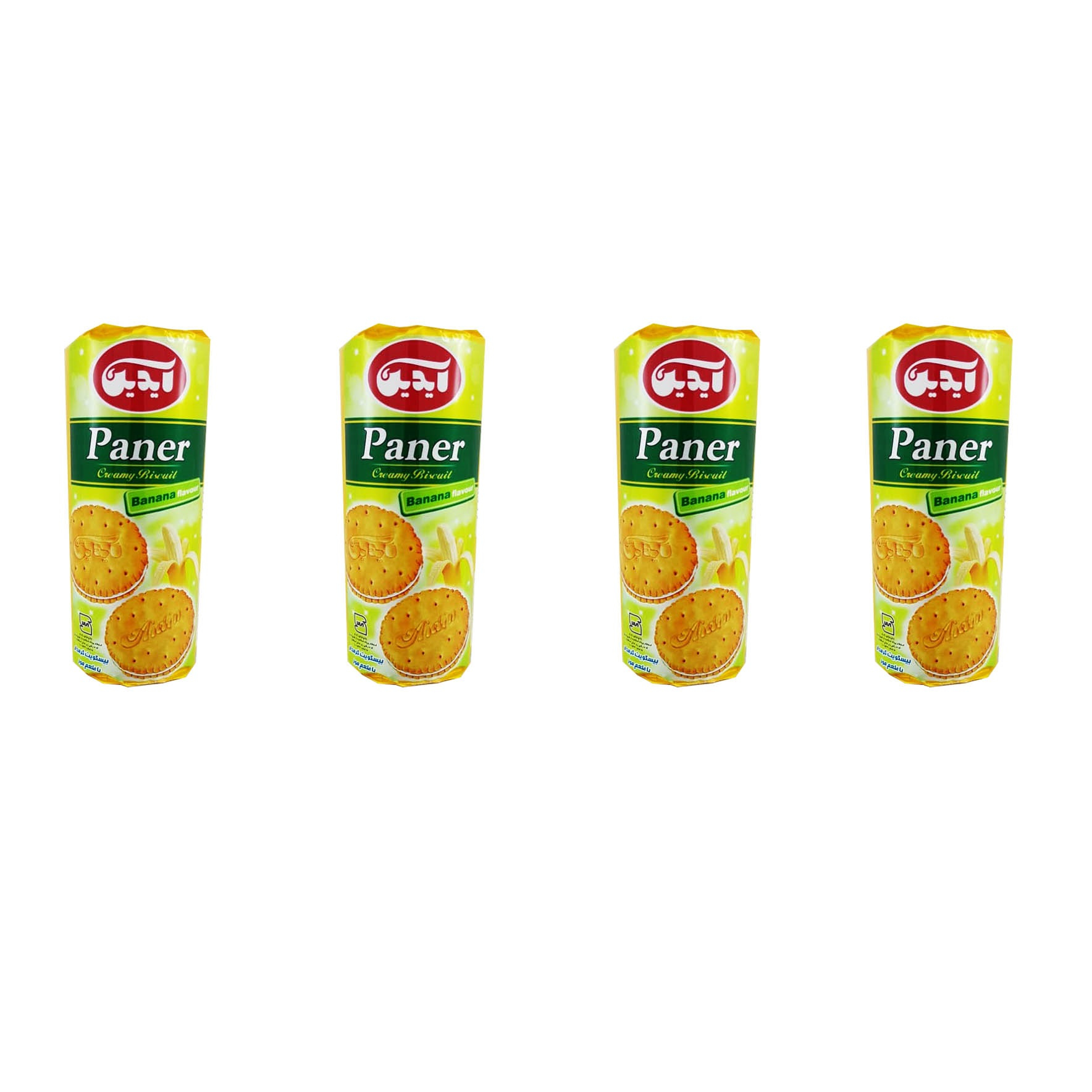بیسکویت کرمدار با طعم موز آیدین - 160 گرم بسته 4 عددی