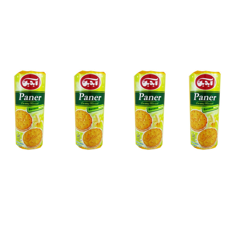 بیسکویت کرمدار با طعم موز آیدین - 160 گرم بسته 4 عددی