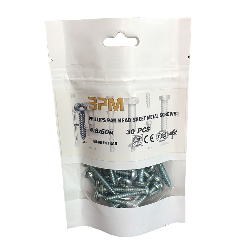 پیچ مدل BPM1-4.8-50 بسته 30 عددی