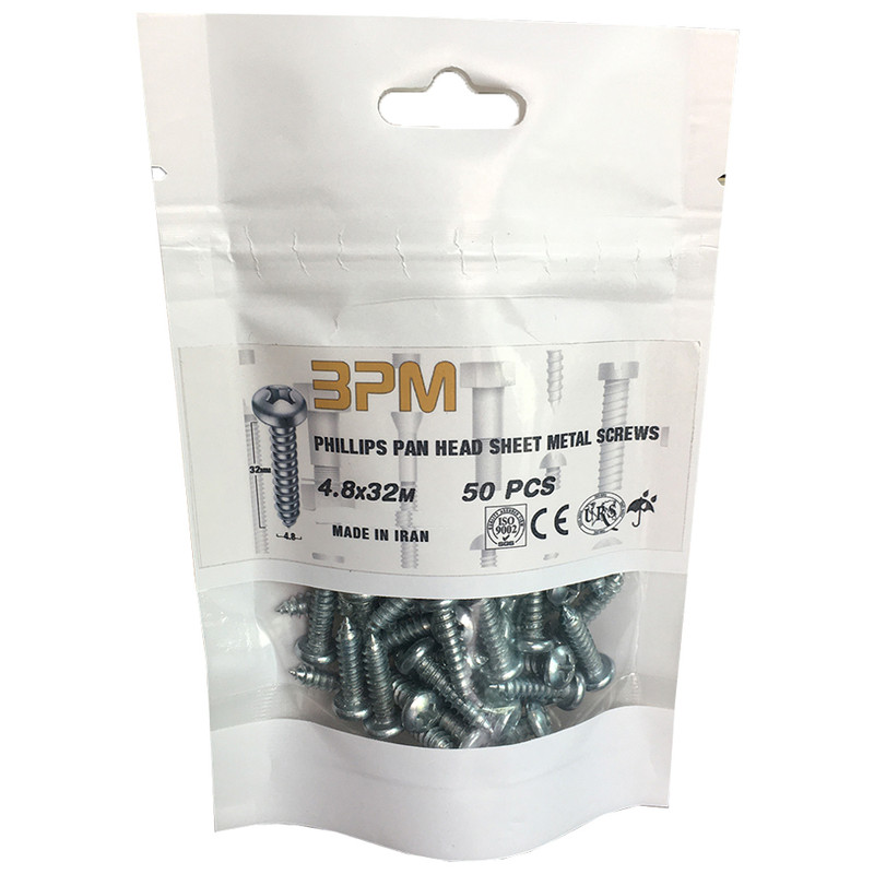پیچ مدل BPM1-4.8-32 بسته 50 عددی