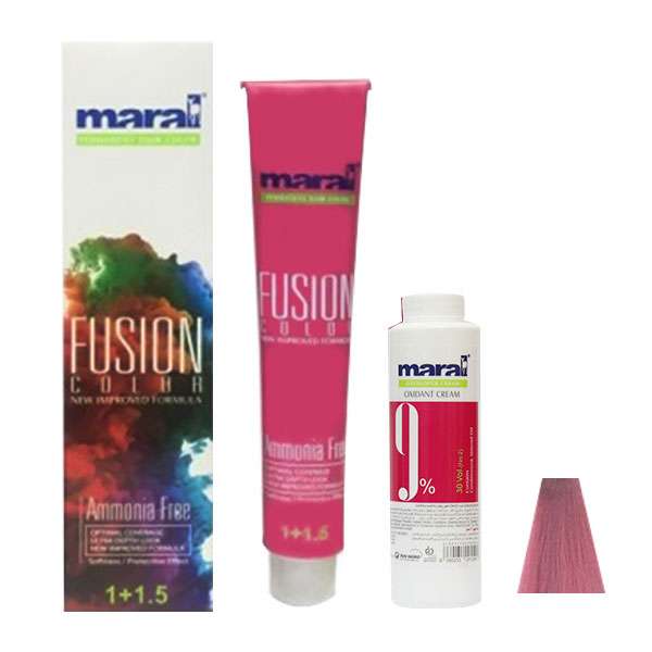 کیت رنگ مو مارال مدل Fusion شماره 7.916 حجم 100 میلی لیتر رنگ کوارتز صورتی کیت رنگ مو مارال مدل Fusion شماره 7.916 حجم 100 میلی لیتر رنگ کوارتز صورتی