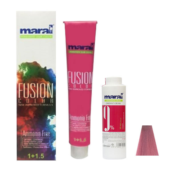 کیت رنگ مو مارال مدل Fusion شماره 7.916 حجم 100 میلی لیتر رنگ کوارتز صورتی کیت رنگ مو مارال مدل Fusion شماره 7.916 حجم 100 میلی لیتر رنگ کوارتز صورتی
