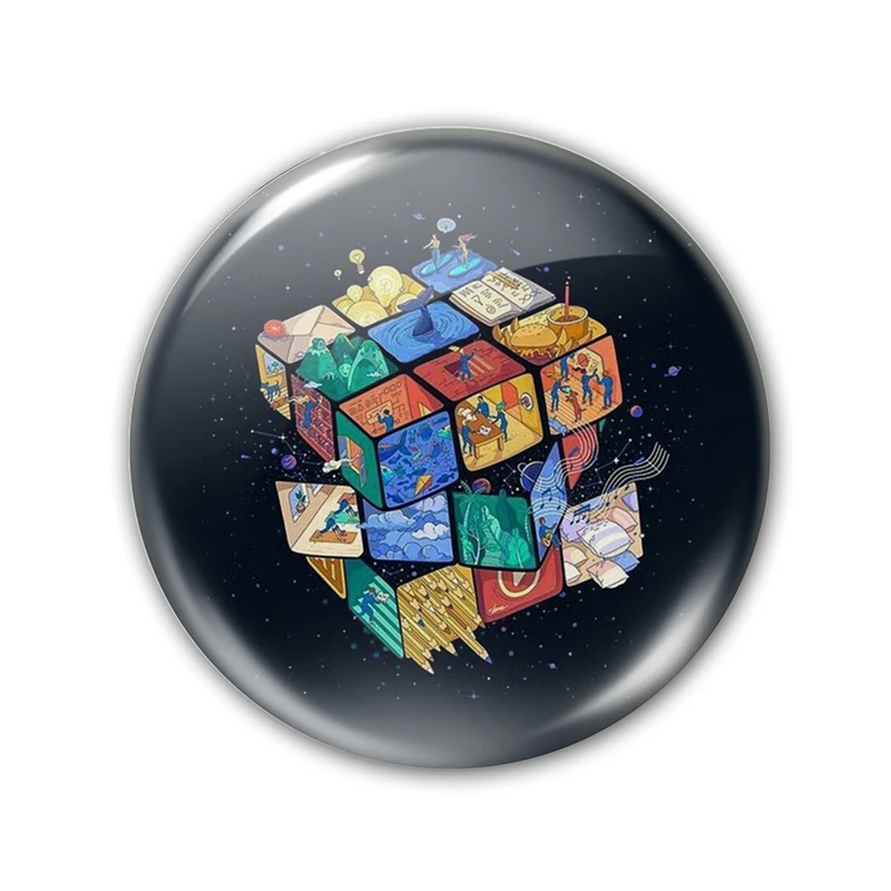 پیکسل طرح مکعب روبیک کد 5802