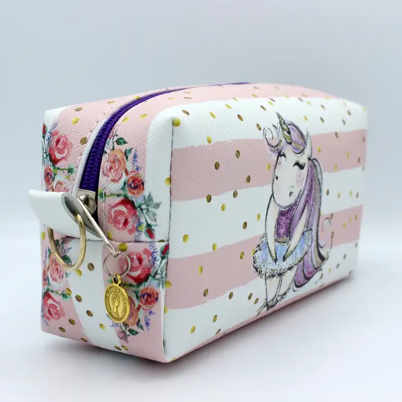 کیف لوازم آرایش زنانه طرح یونیکورن کد IDM 239