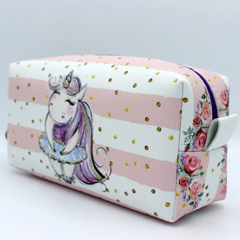 کیف لوازم آرایش زنانه طرح یونیکورن کد IDM 239