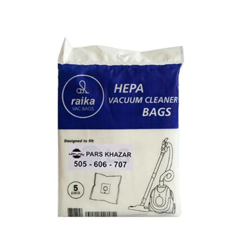 کیسه جاروبرقی رایکا مدل هپا مناسب جاروبرقی پارس خزر 505 - 606 - 707