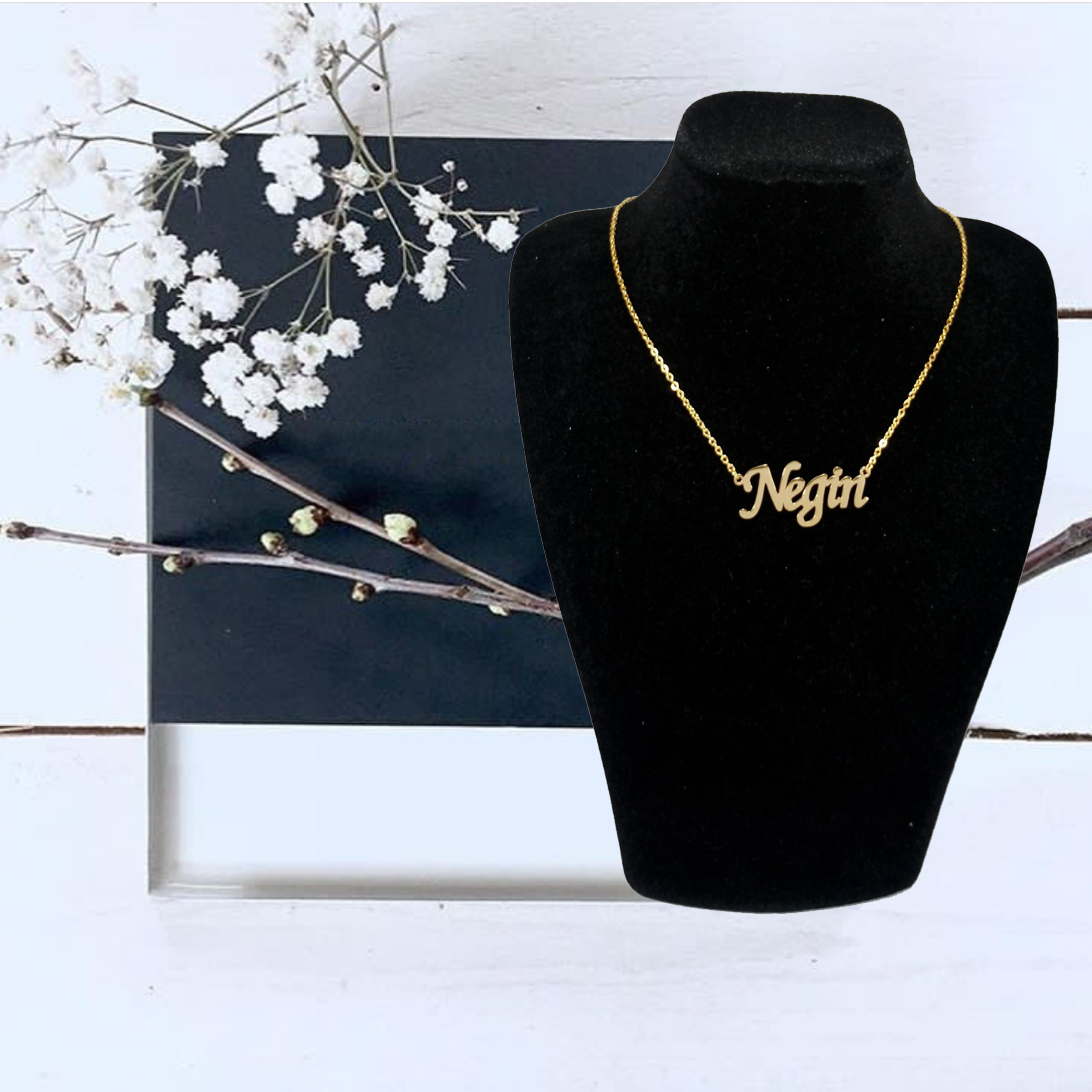 گردنبند نقره زنانه ژوپینگ طرح نگین کد A50